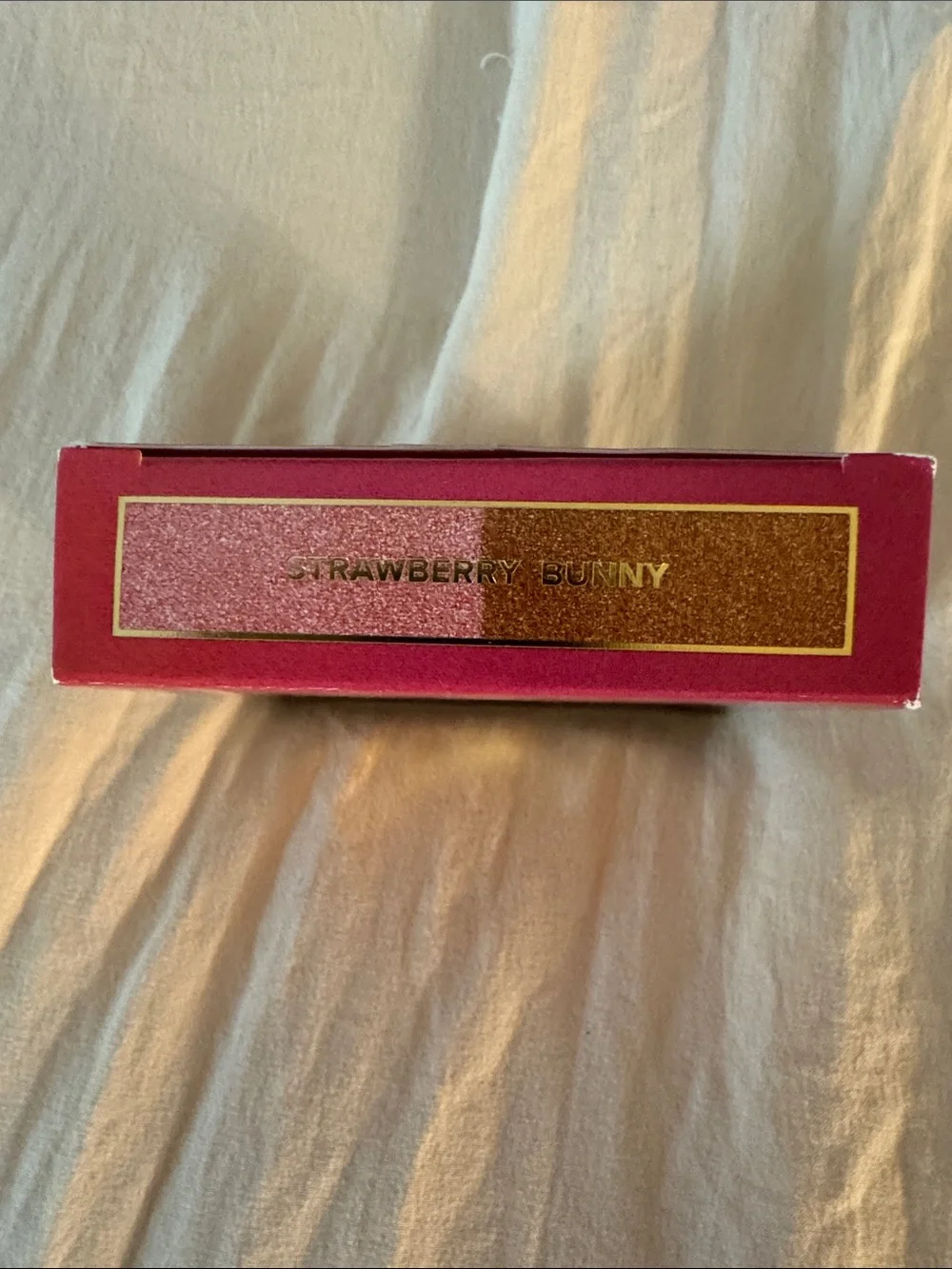 Too Faced Sun Bunny Blushing Bronzer - Pink and Gold Artwork- STRAWBERRY BUNNY